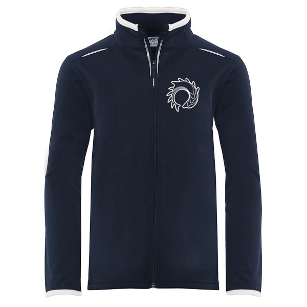 Varndean Blue Zip Up Top