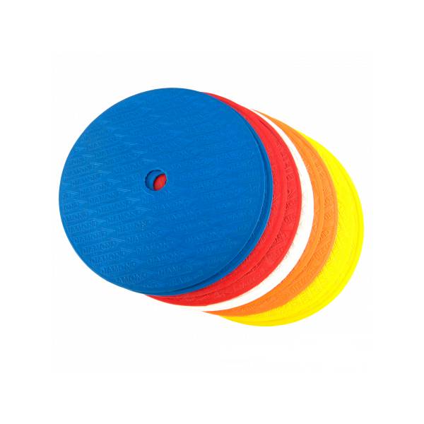 Flat Marker Discs 8" - Multi Coloured  (Set of 10)