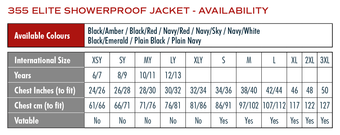 Rotherfield FC Elite Showerproof Jacket