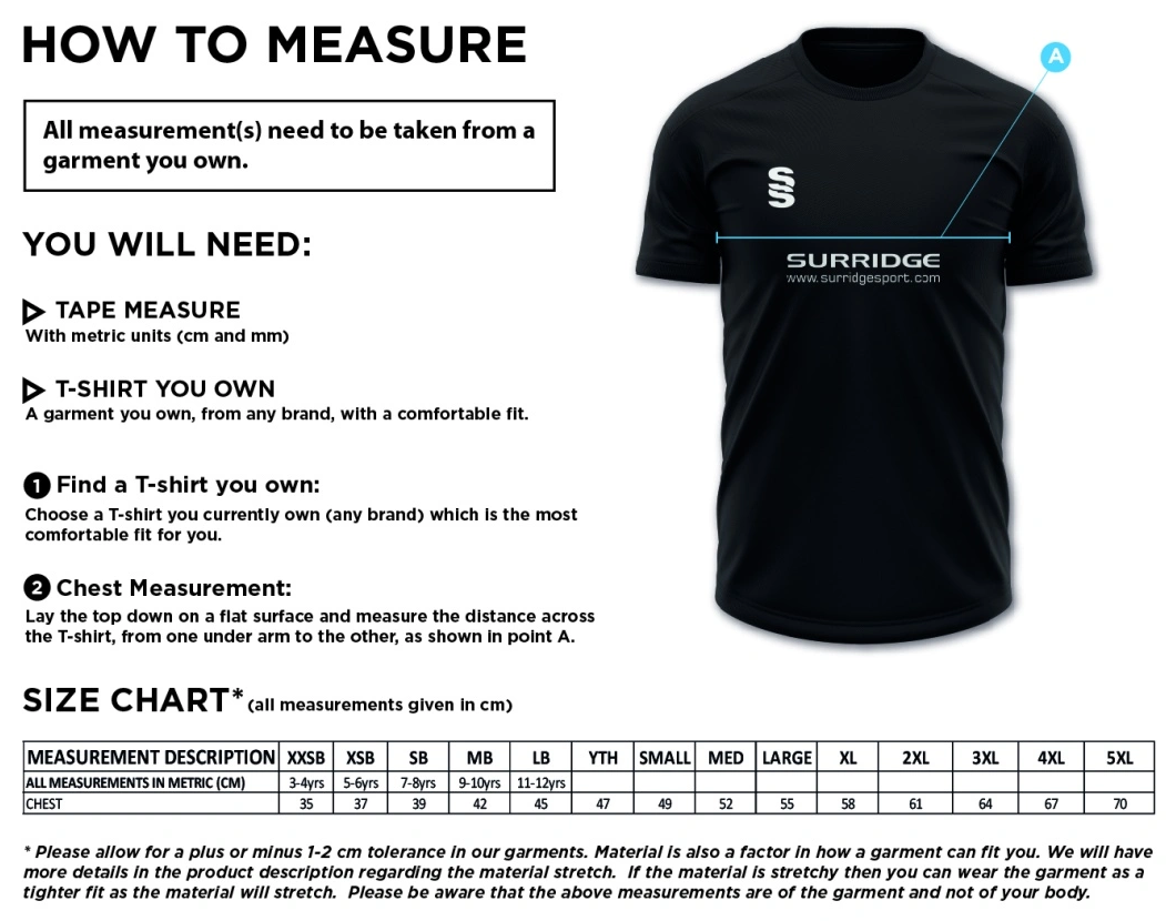 Lindfield CC Blade Training Tee