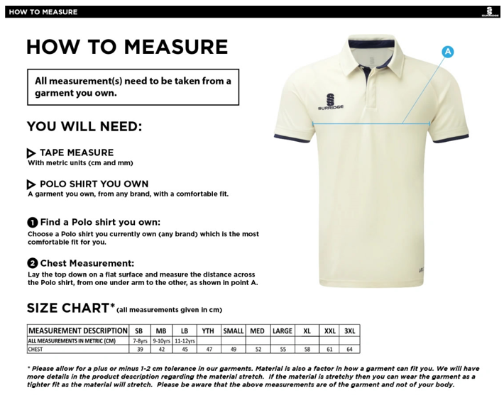 Crowborough CC Playing Shirt - Long Sleeve