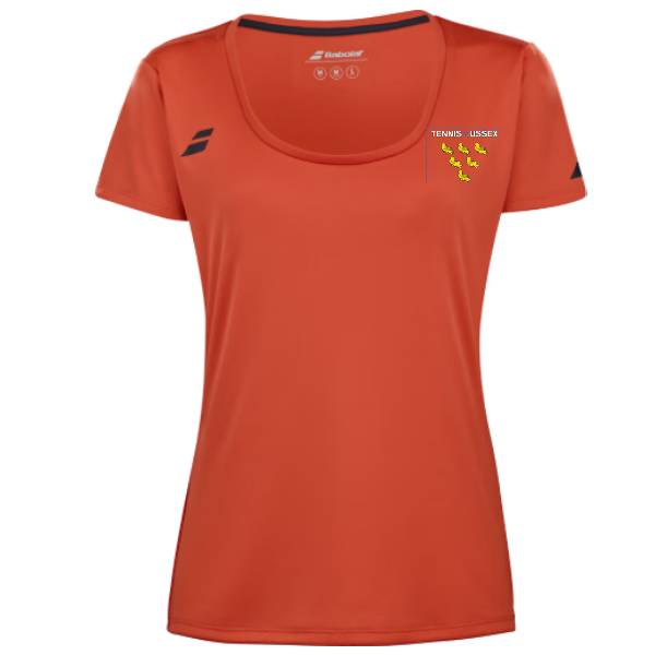 Tennis Sussex Girls Cap Sleeve Tee